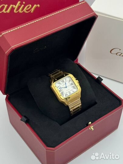 Часы Cartier Santos Automatic золотые