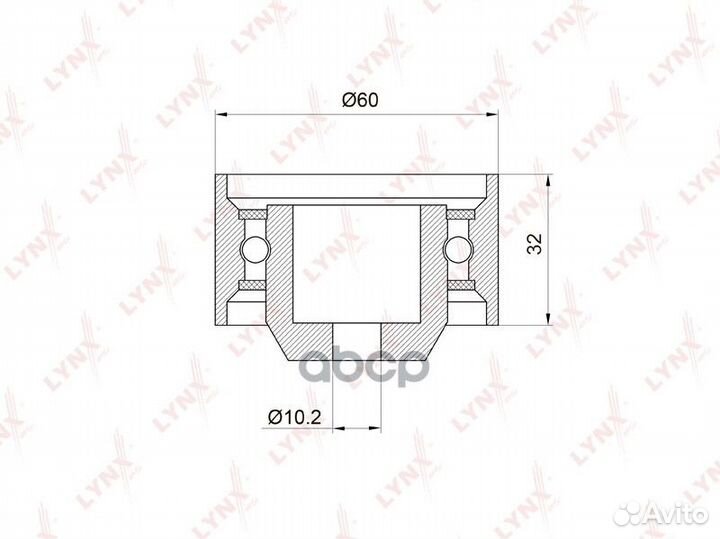 Ролик обводной lynxauto PB-3014 PB-3014 lynxauto