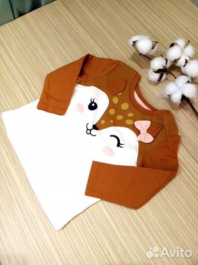 Боди и лонг для девочки 74 80