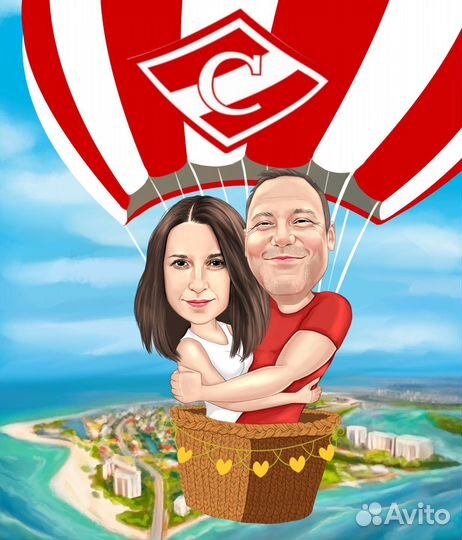 Шарж по фото на заказ