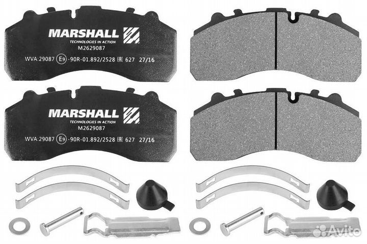 Тормозные колодки M2629087 Marshall