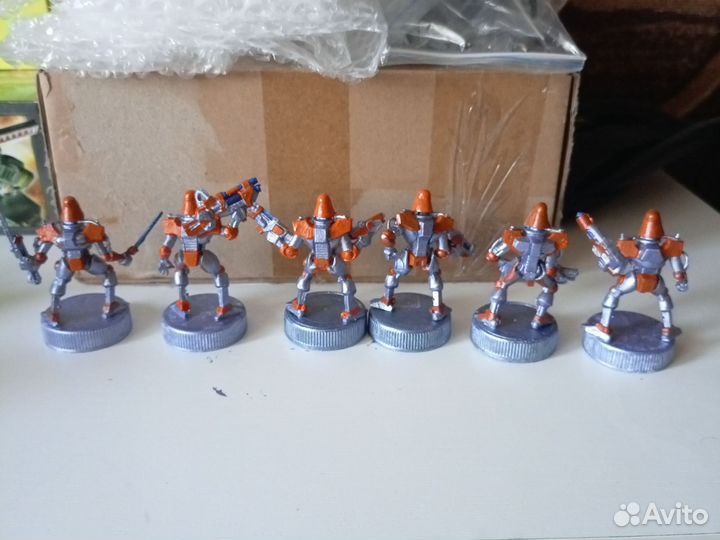 Отряд Кибер скелеты фигурки Битвы фэнтези технолог