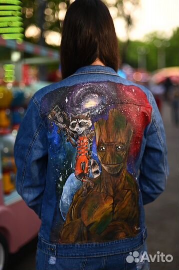 Рисунок на джининсовке (роспись)