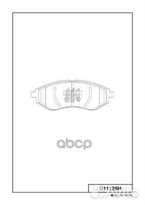 Колодки тормозные, передние (с антискрипной пла