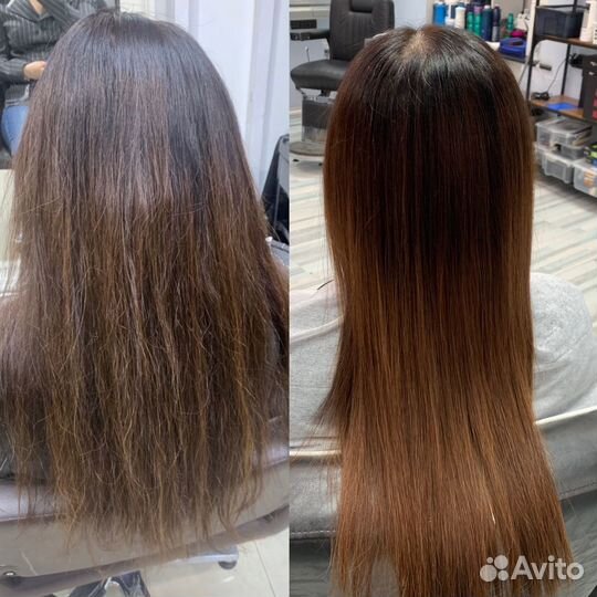 Кератиновое выпрямление и ботокс волос