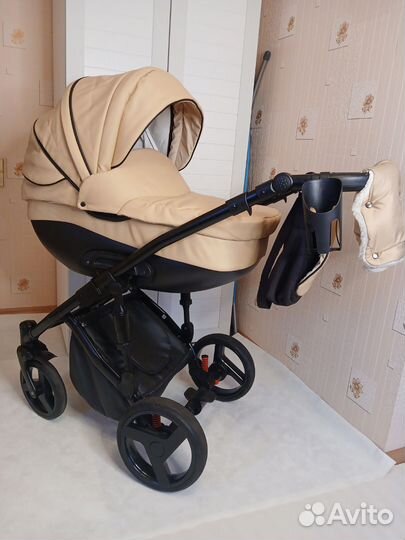 Коляска 3 в 1 Noordline, экокожа