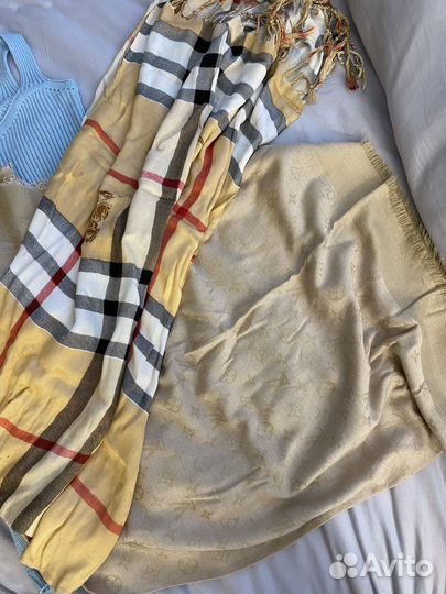 Палантины LV Burberry