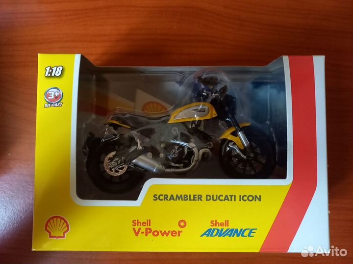 Мотоцикл shell&ducati.collection.1:18