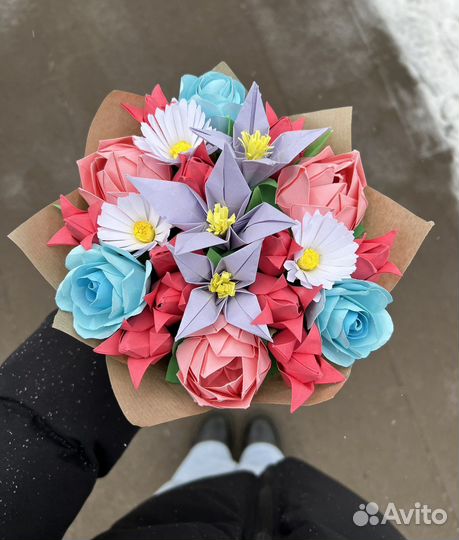 Букет цветов из бумаги на заказ