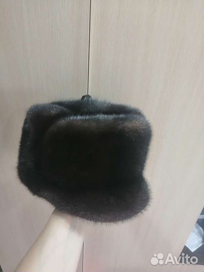 Норковая шапка мужская