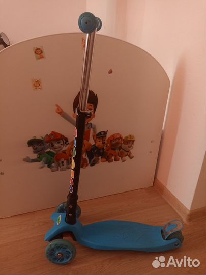 Самокат детский трехколесный бу