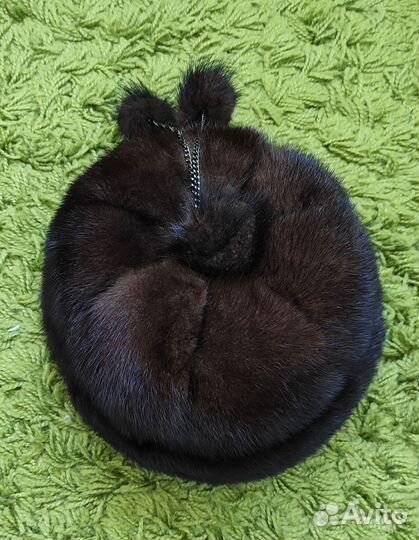 Шапка норковая женская бу