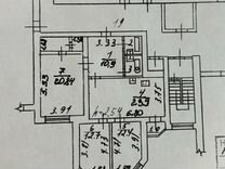 3-к. квартира, 95 м², 5/5 эт.