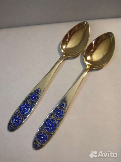 Ложки кофейные. Серебро