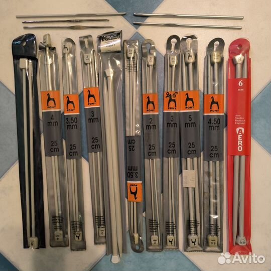 Спицы и крючки для вязания