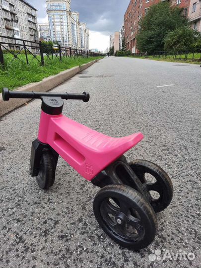 Беговел Funny Wheels для малышей трёхколёсный