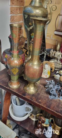 Вазы из латуни индия