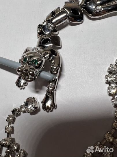 Пояс из страз пантера