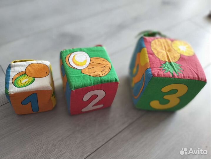 Развивающие кубики мягкие