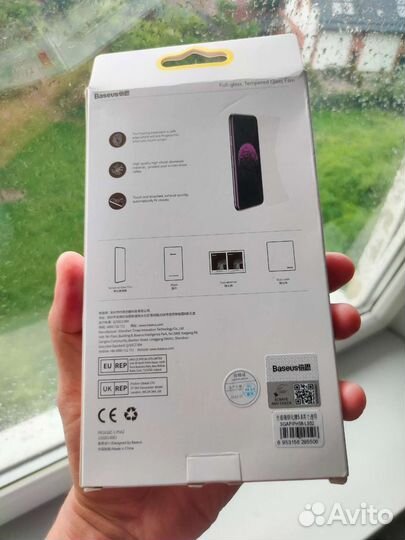 Защитное стекло Baseus (2 шт) на iPhone X XS 11Pro