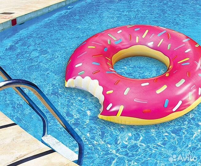 Надувной круг пончик