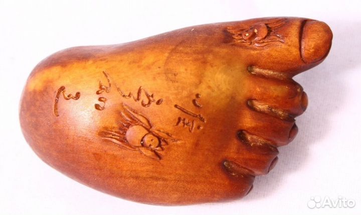 Статуэтка Стопа Будды - Нэцкэ Дерево Самшит ru*46