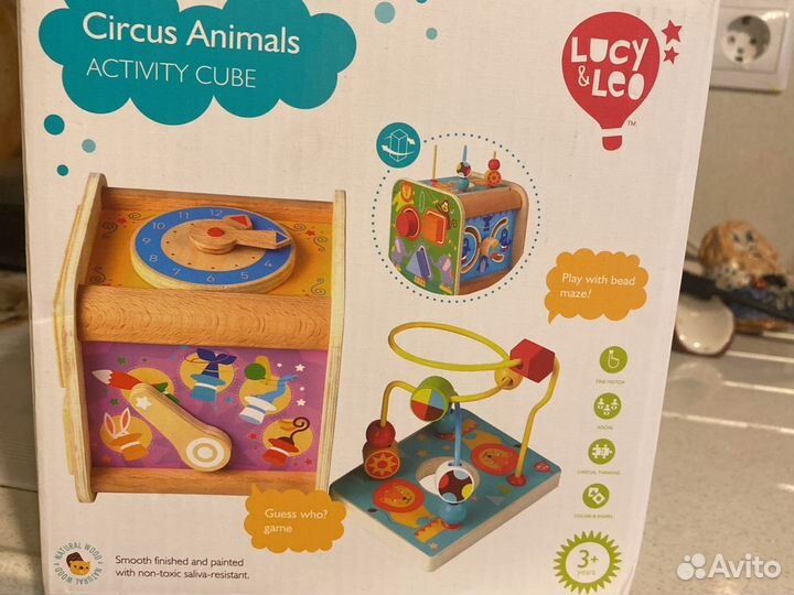 Деревянный куб сортер новый