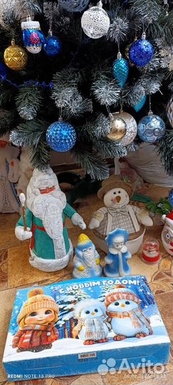 Елочные игрушки и дед Мороз СССР