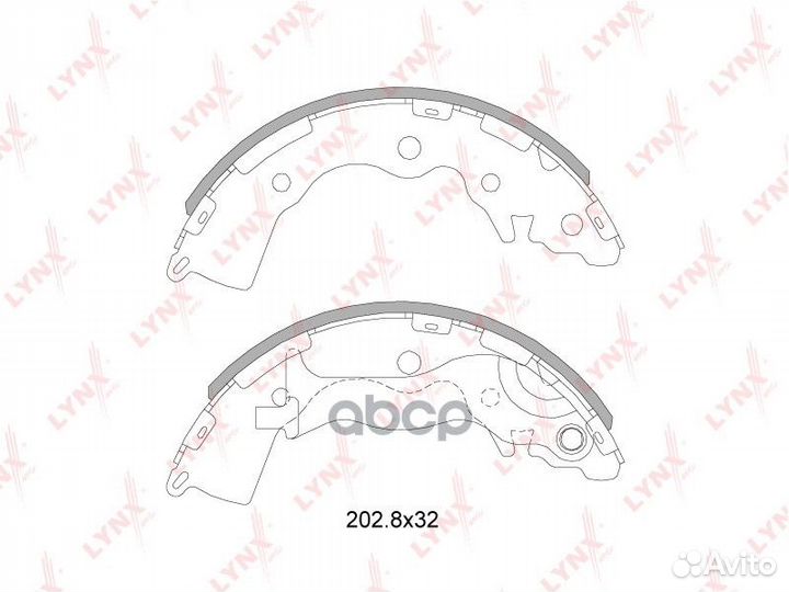 Колодки тормозные барабанные зад BS-4402 BS