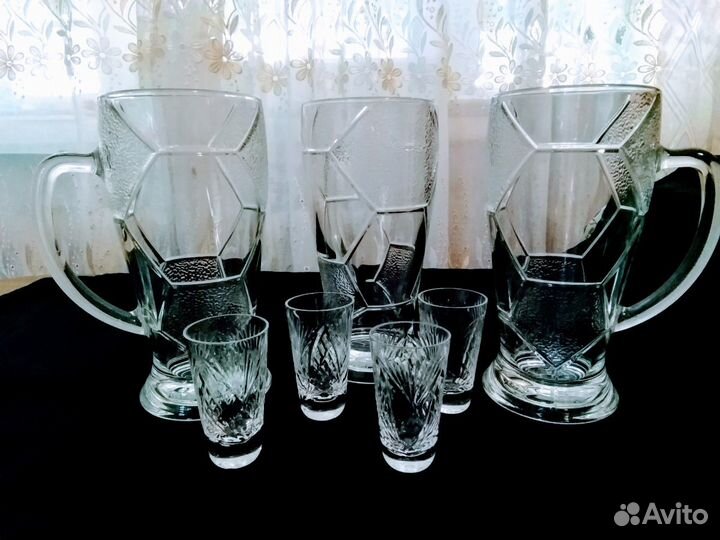 Пивные кружки и бокалы, новые