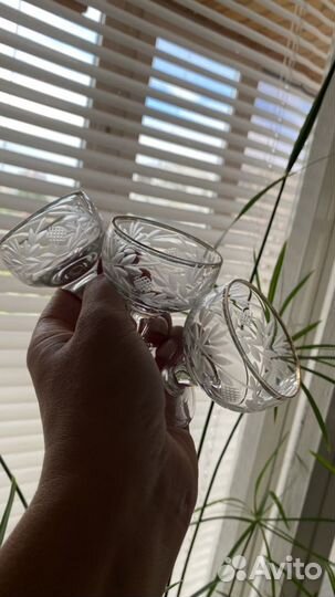 Рюмки и фужеры хрусталь