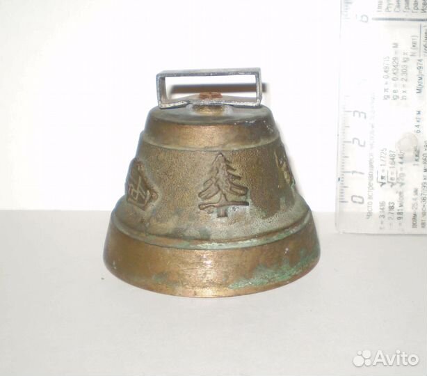 Колокольчик Швейцария бронза