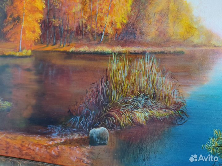 Картина маслом на холсте Осенний пейзаж 4050см