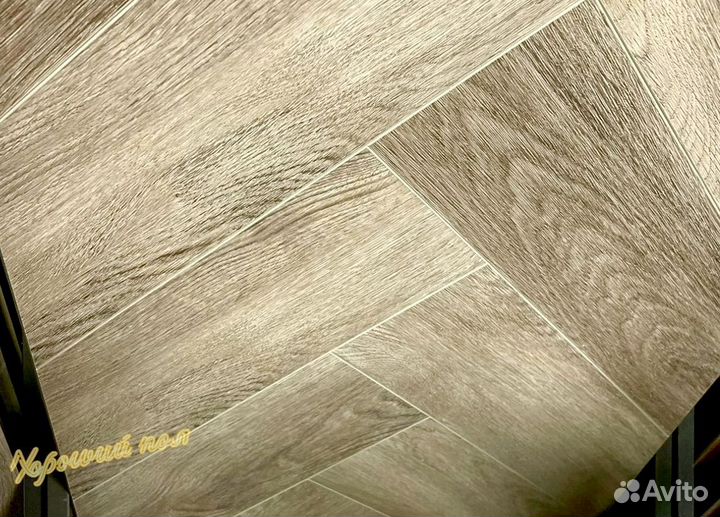 Кварцвиниловый ламинат елочка