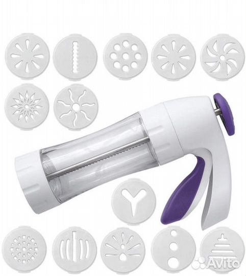 Кондитерский шприц, силиконовый коврик, шпатель