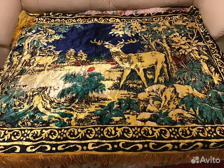 Скатерть и покрывало плюш из СССР