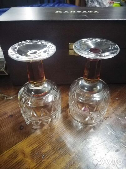 Хрустальные рюмки на ножке СССР