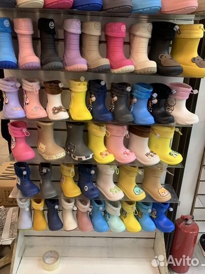 Детские резиновые сапоги