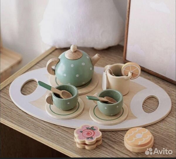 Детский Чайный набор деревянный