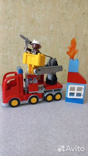 Пожарная машина лего дупло