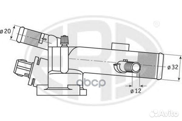 Термостат nissan/renault 1.5dci 350093 Era