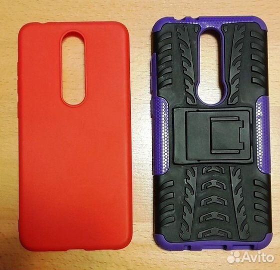 Два чехла на Nokia 5.1 Plus