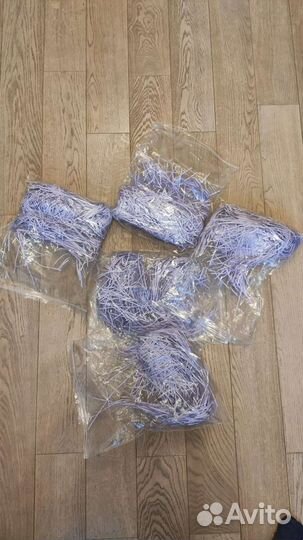 Наполнитель для подарков бумажный фиолетовый 50гр