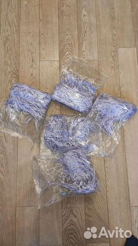 Наполнитель для подарков бумажный фиолетовый 50гр