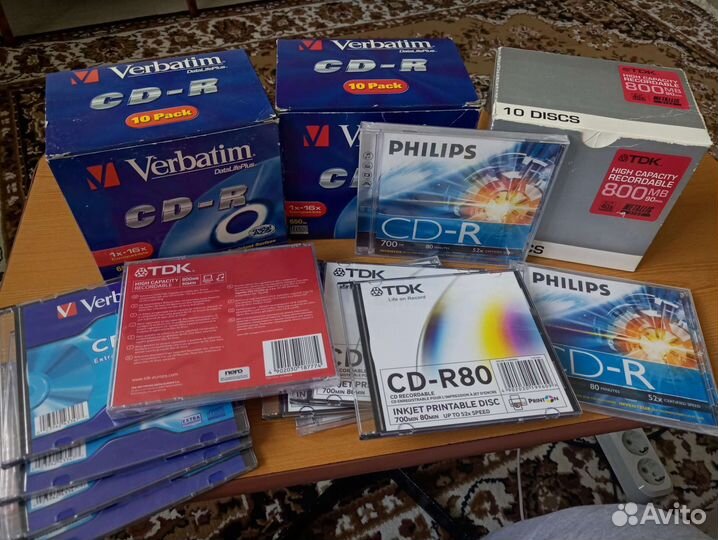 CD-R болванки диски TDK Verbatim metallic azo