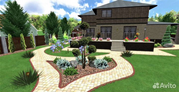 Ландшафтный дизайн. Проект бесплатно