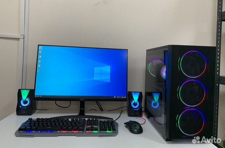 Игровой пк в полном комлекте Ryzen рассрочка