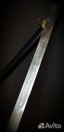 Сувенирная шашка 60 см,сертификат