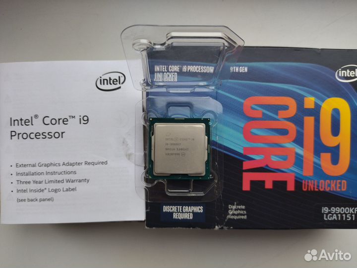 Процессор Intel Core i9-9900KF
