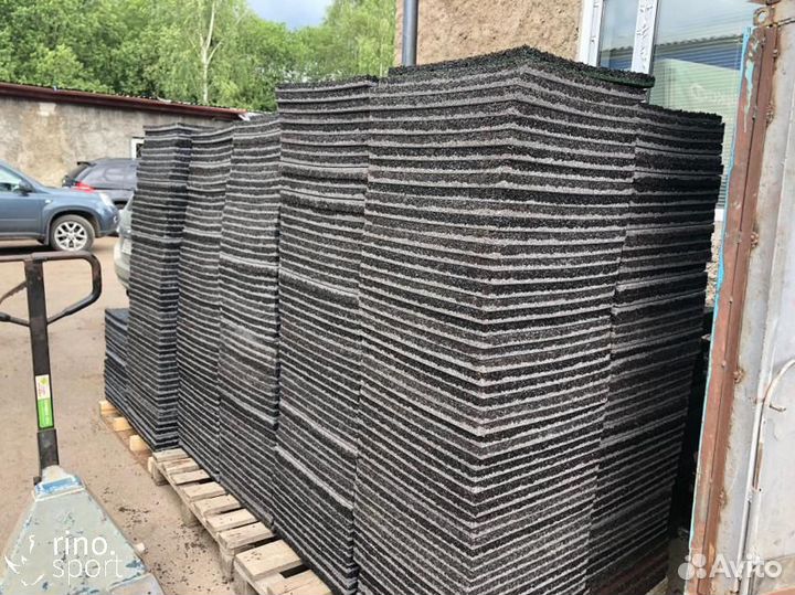 Резиновая плитка 500х500 или рулоны 4-12-40мм